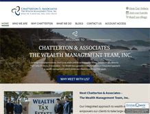 Tablet Screenshot of chattertoninc.com